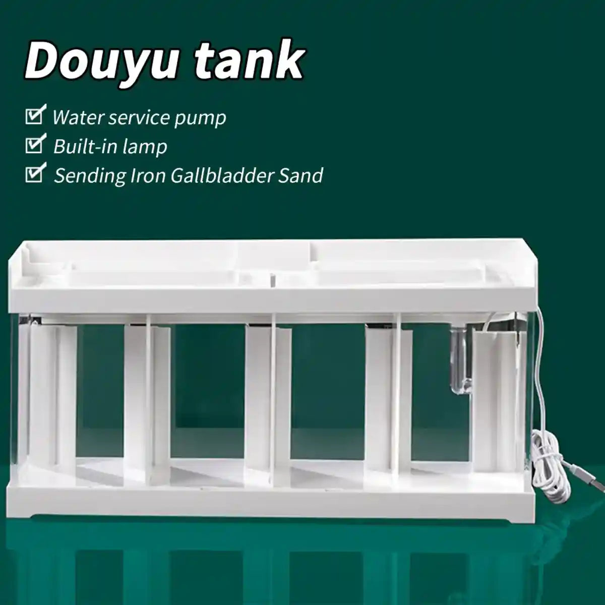 Acrylic Betta Fish Tank Four-Compartment Aquarium System