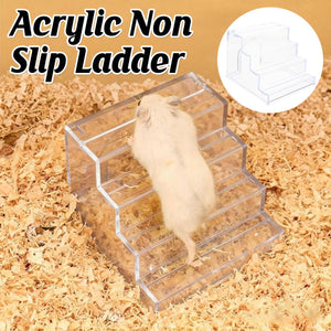 Acrylic Hamster Ladder Hideout House Clear Climbing Den