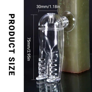 Acrylic Pants-Shaped Feeder for Fish Aquarium Live Food Feeder