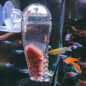 Acrylic Pants-Shaped Feeder for Fish Aquarium Live Food Feeder