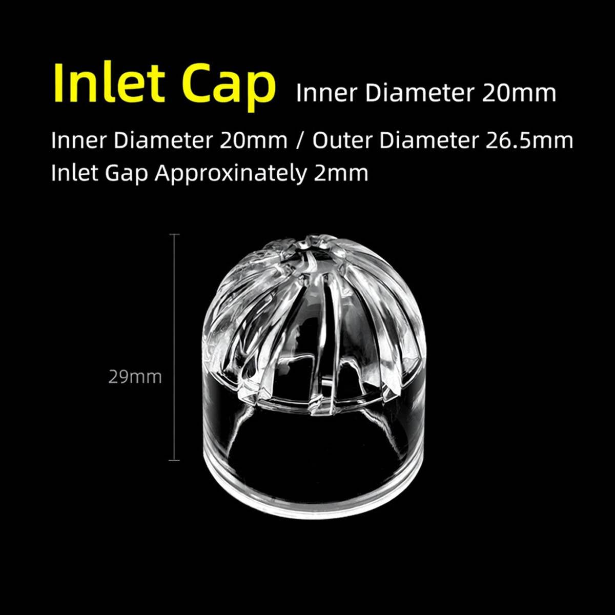 Aquarium Inlet Cap 5PCS - Acrylic Fish Tank Strainer Cover