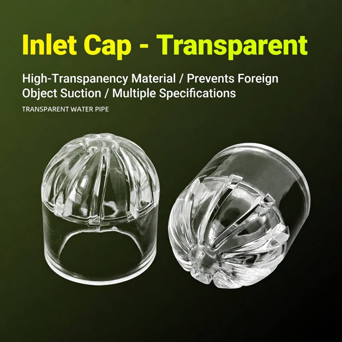 Aquarium Inlet Cap 5PCS - Acrylic Fish Tank Strainer Cover