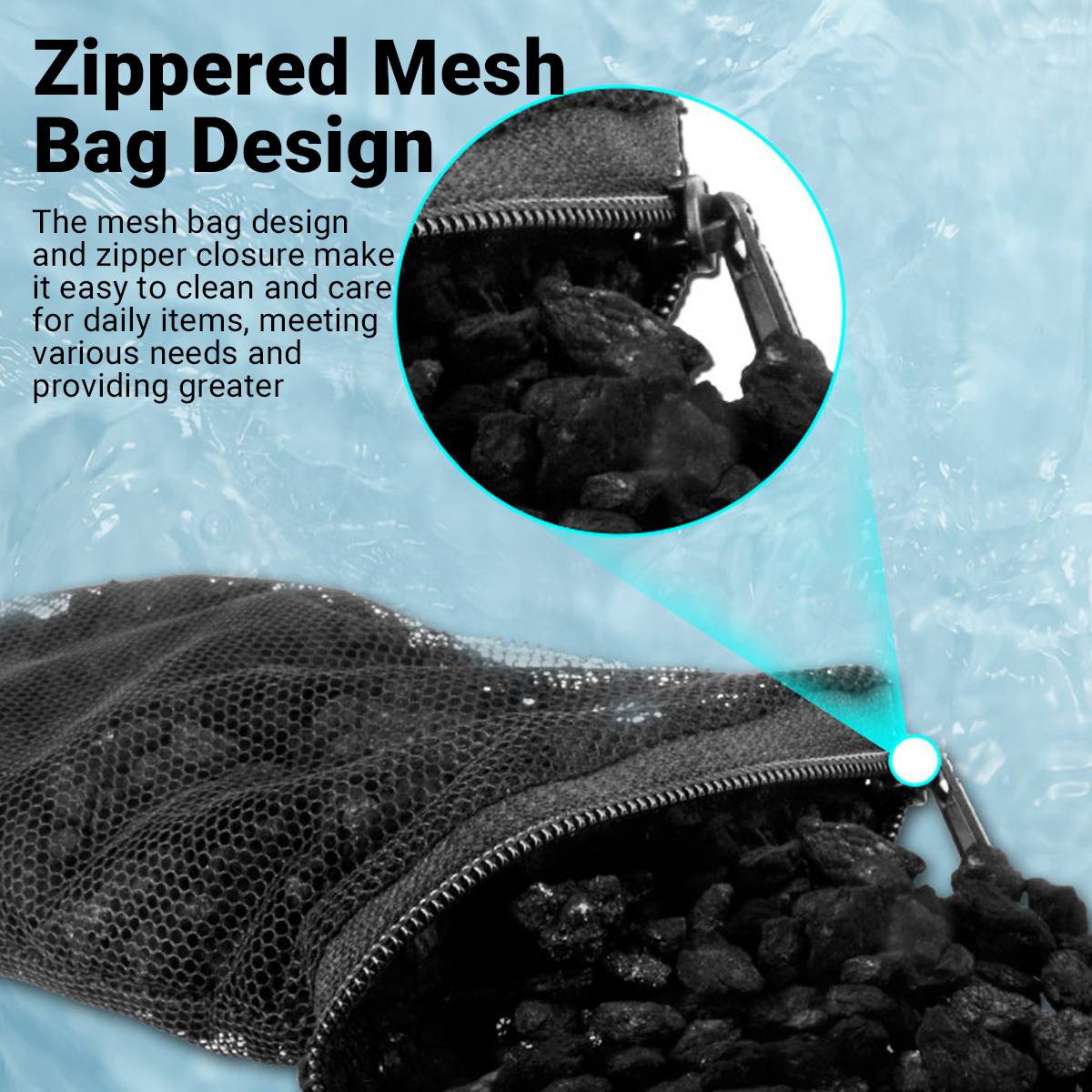 Activated Carbon Filter Media 2PCS - Aquarium Water Polish