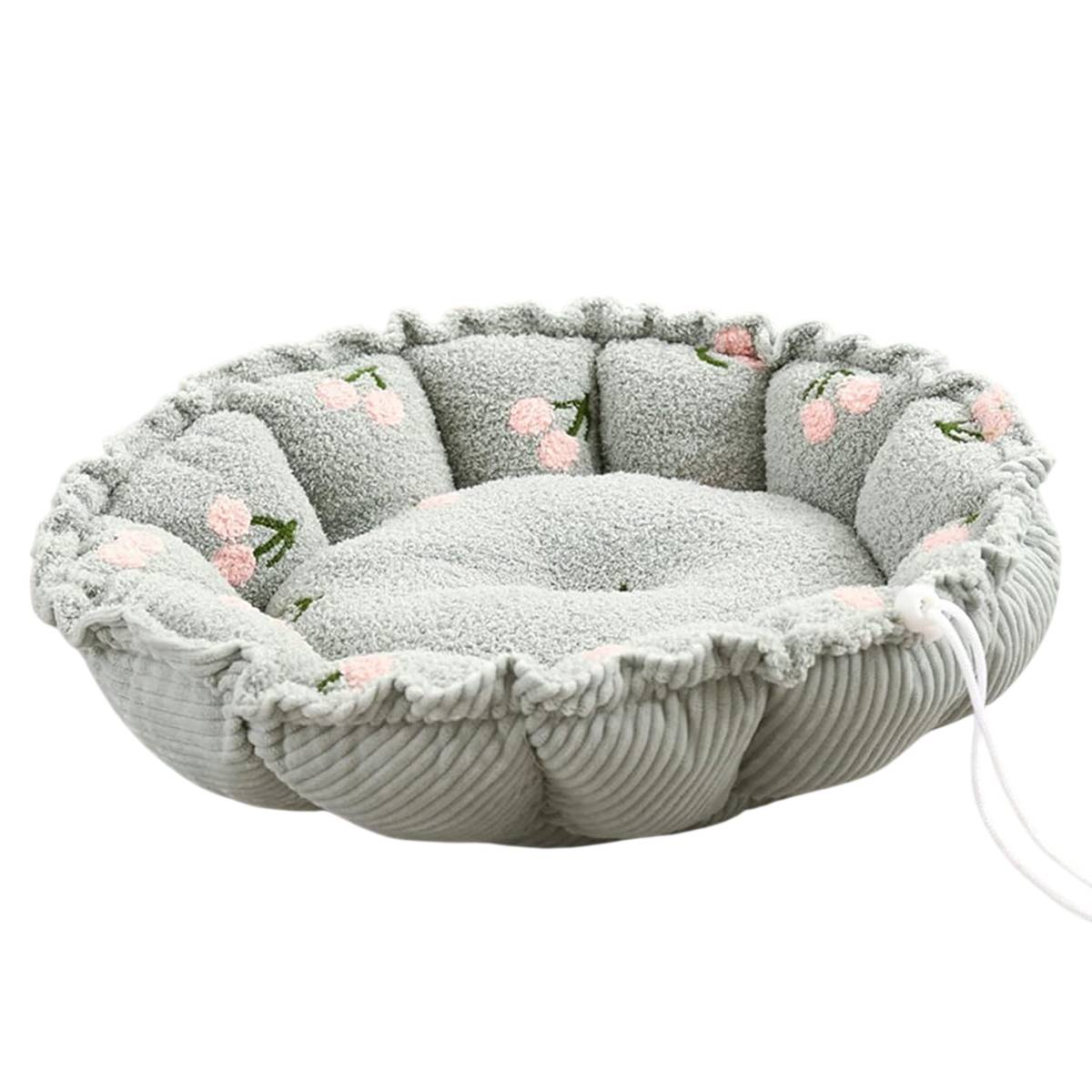 Adjustable Pumpkin Cat Bed 2-in-1 Donut Nest Mat