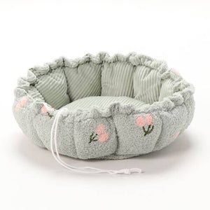 Adjustable Pumpkin Cat Bed 2-in-1 Donut Nest Mat