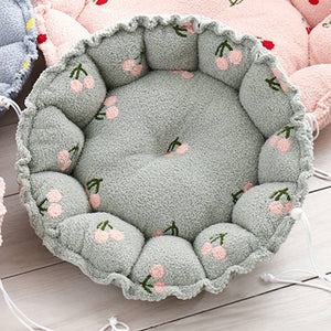 Adjustable Pumpkin Cat Bed 2-in-1 Donut Nest Mat