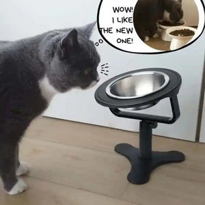 Height Adjustable Pet Bowl Holder For Dogs & Cats