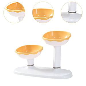 Adjustable Pet Bowl Stand Raised Feeder for Cats and Dogs