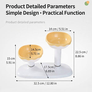 Adjustable Pet Bowl Stand Raised Feeder for Cats and Dogs