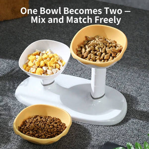 Adjustable Pet Bowl Stand Raised Feeder for Cats and Dogs