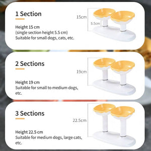 Adjustable Pet Bowl Stand Raised Feeder for Cats and Dogs