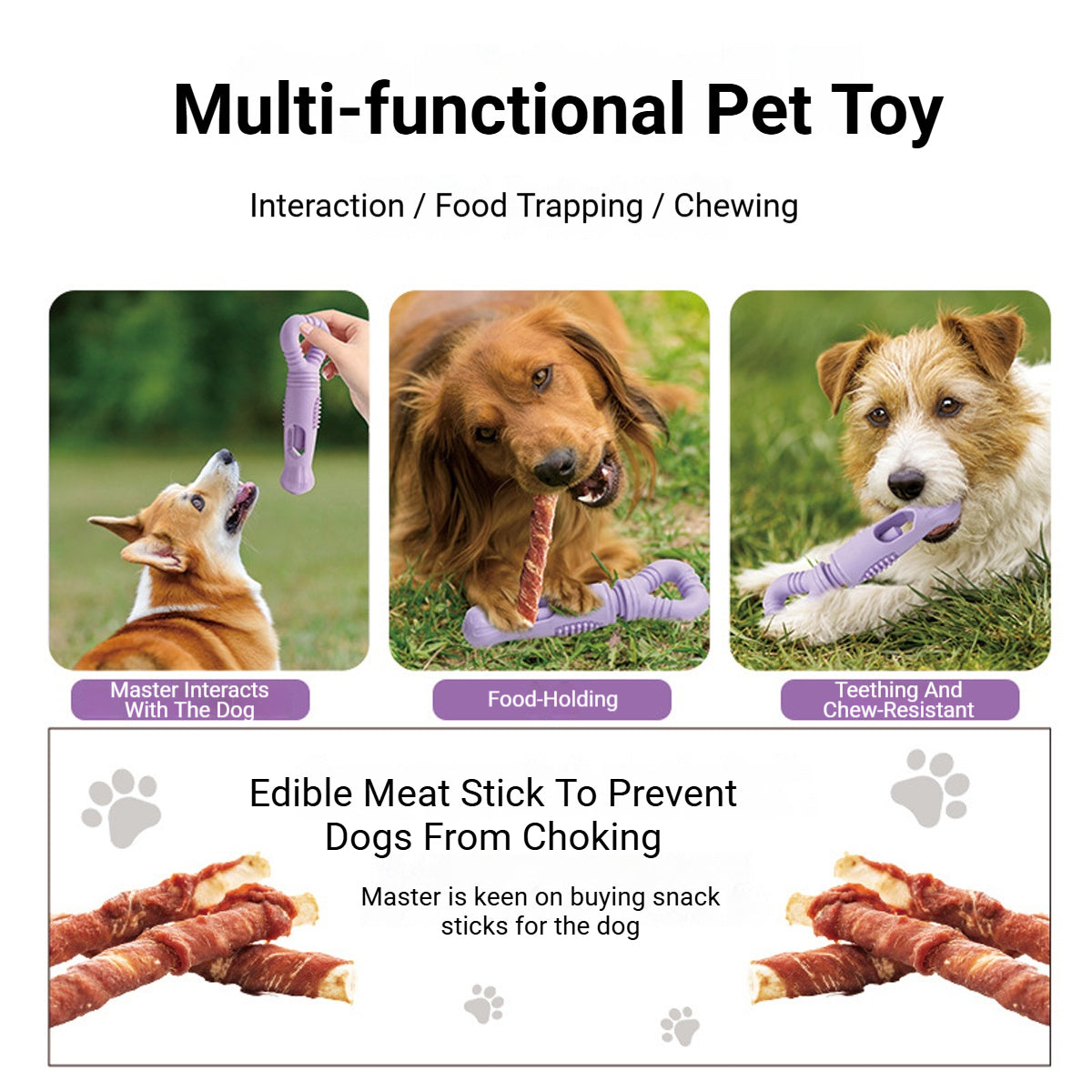 Dog Treat Holder Anti-Choking Chew Toy