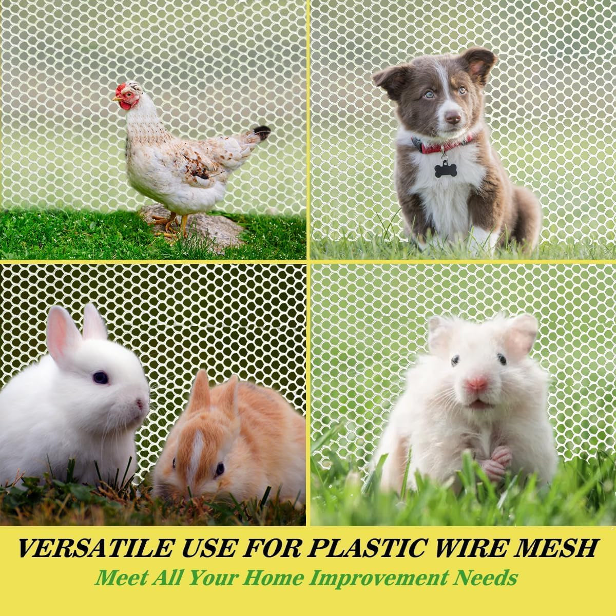 Pet Anti-Escape Mesh Grid for Cat & Dog Cages 200×40cm Flexible Net