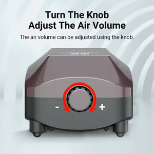 Aquarium Air Pump 4W/6W Oxygen Pump Silence Adjustable for Fish Tank