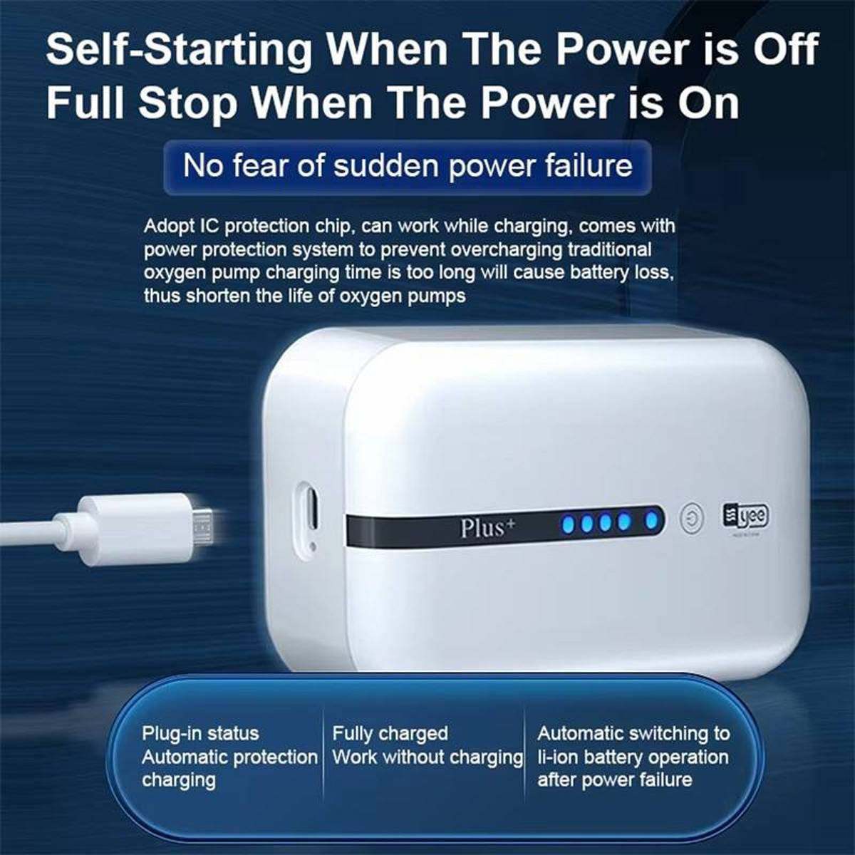 Portable Fishing Aerator - Lithium Battery Aquarium Oxygen Pump