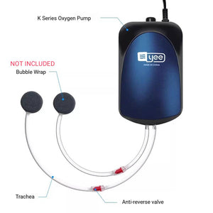 Aquarium Air Pump 6W - Atmospheric Mute Fish Tank Oxygen Pump