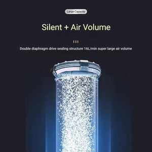 Aquarium Air Pump 6W - Atmospheric Mute Fish Tank Oxygen Pump