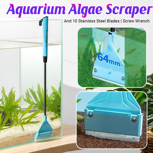 Aquarium Algae Scraper With Stainless Steel Blade