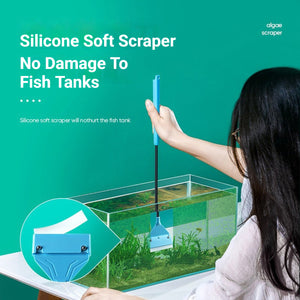 Aquarium Algae Scraper With Stainless Steel Blade