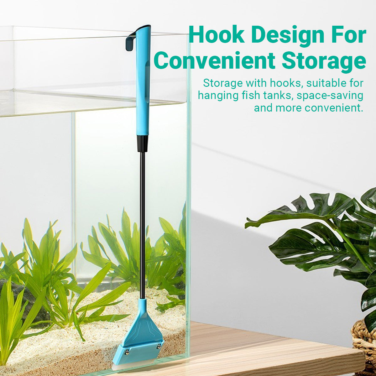 Aquarium Algae Scraper With Stainless Steel Blade