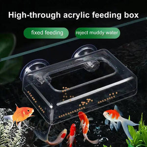 Aquarium Feeder Cup - Red Insect & Floating Fish Feeding Ring