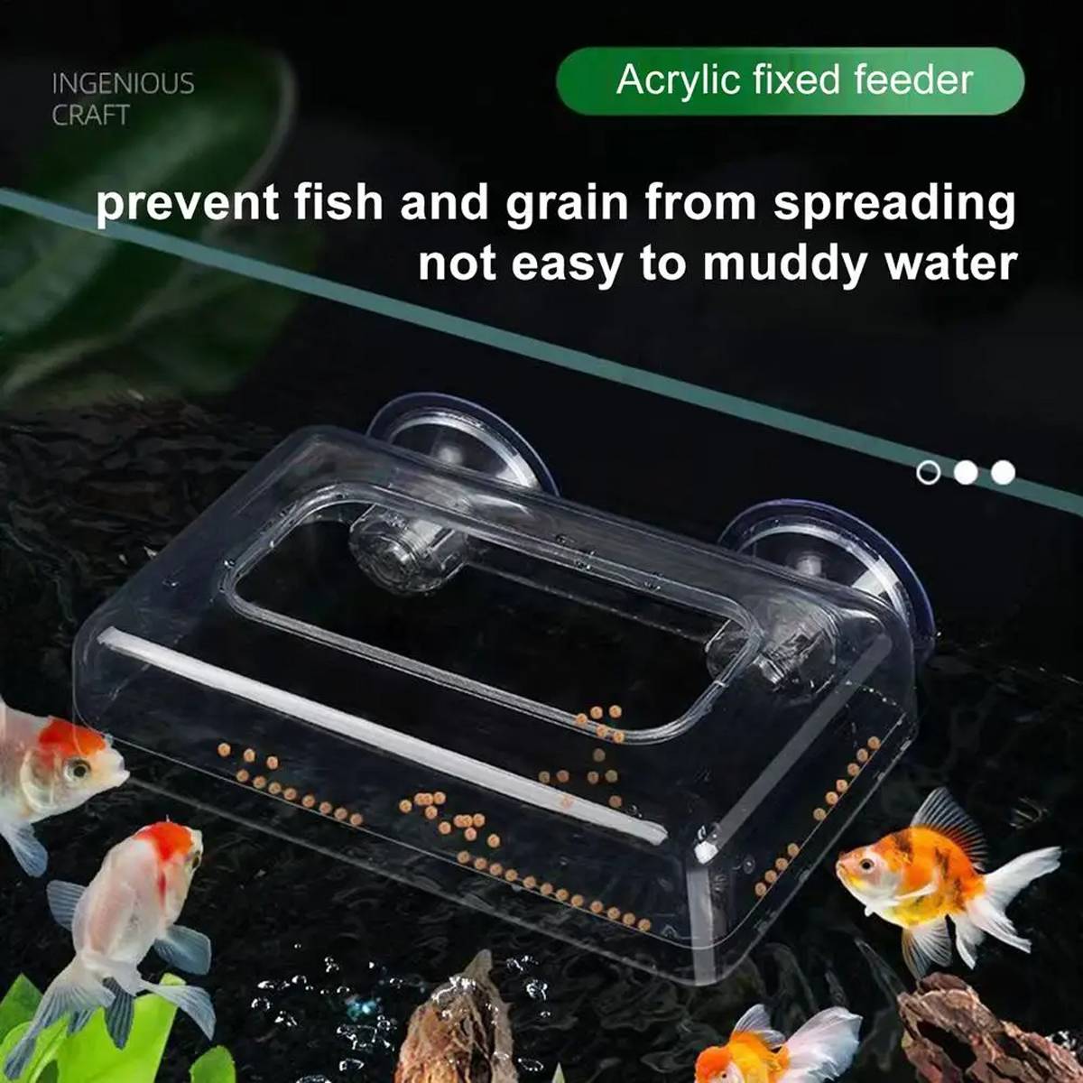 Aquarium Feeder Cup - Red Insect & Floating Fish Feeding Ring