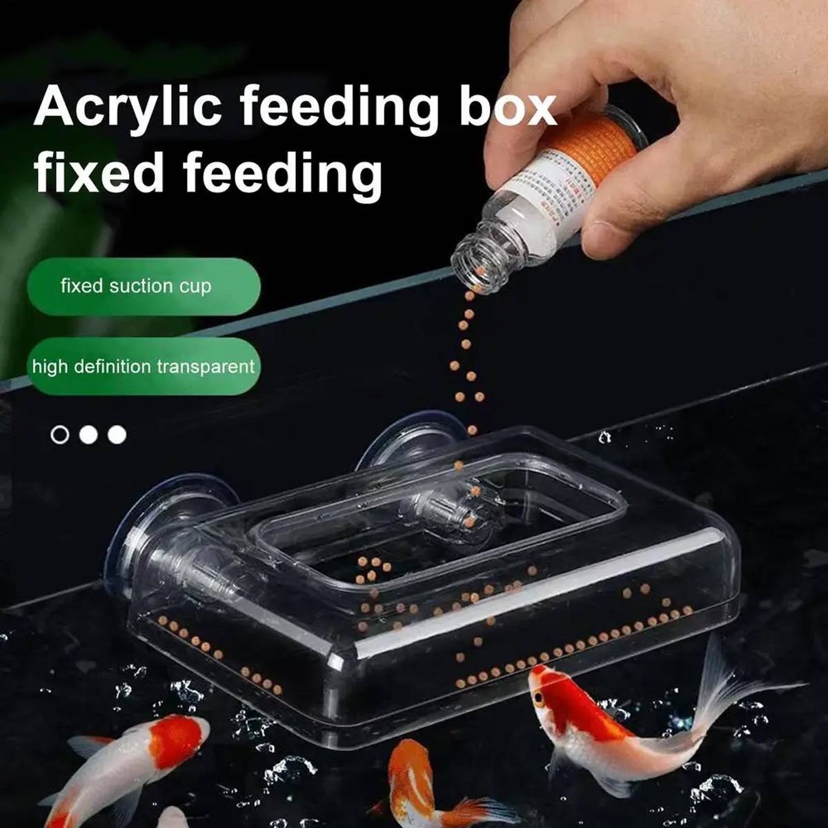 Aquarium Feeder Cup - Red Insect & Floating Fish Feeding Ring