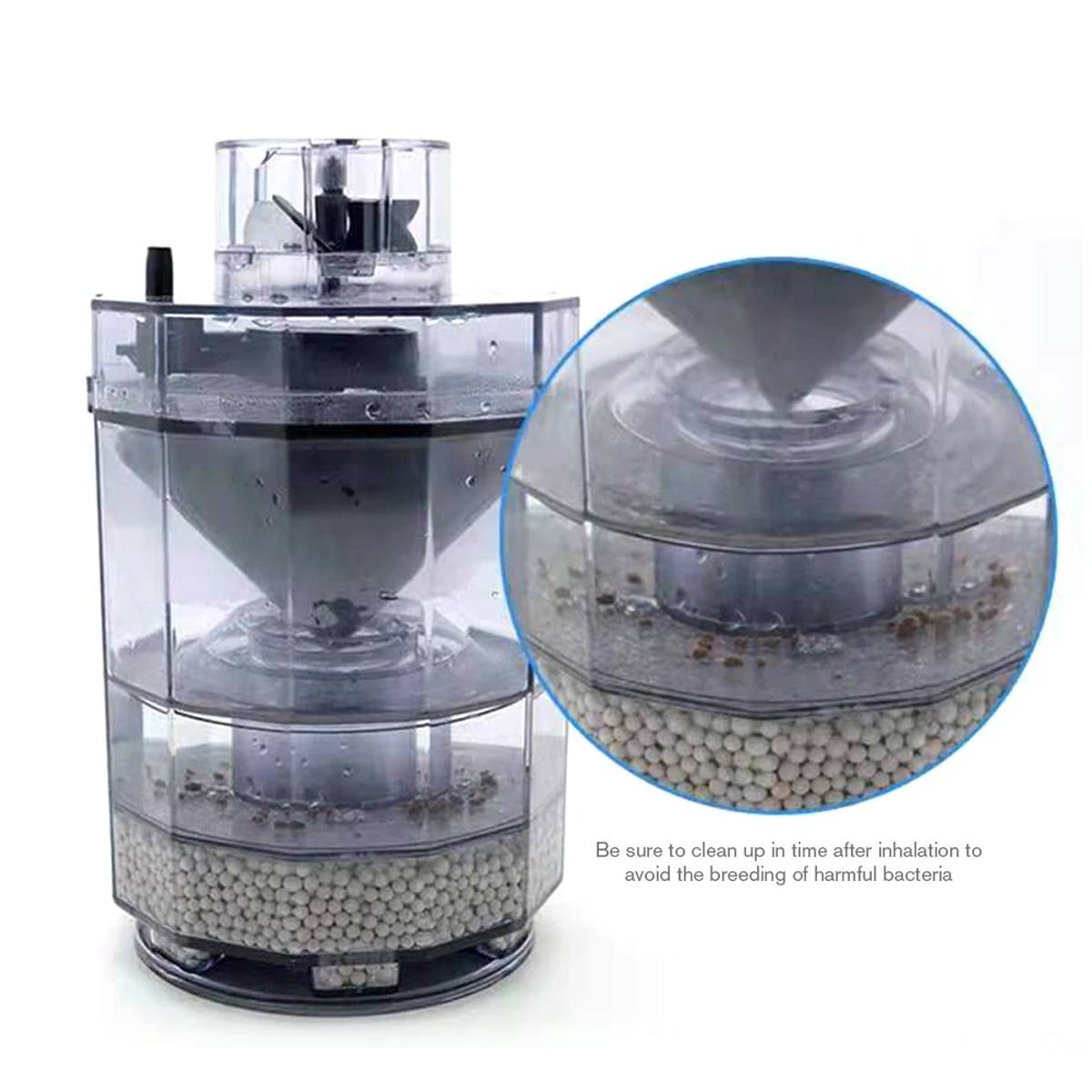 Toilet-Style Aquarium Filter - Suction Oxygenating Fish Tank Filter