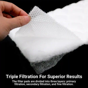 High-Density Aquarium Filter Cotton 3-Layer Reusable Filter Media Roll