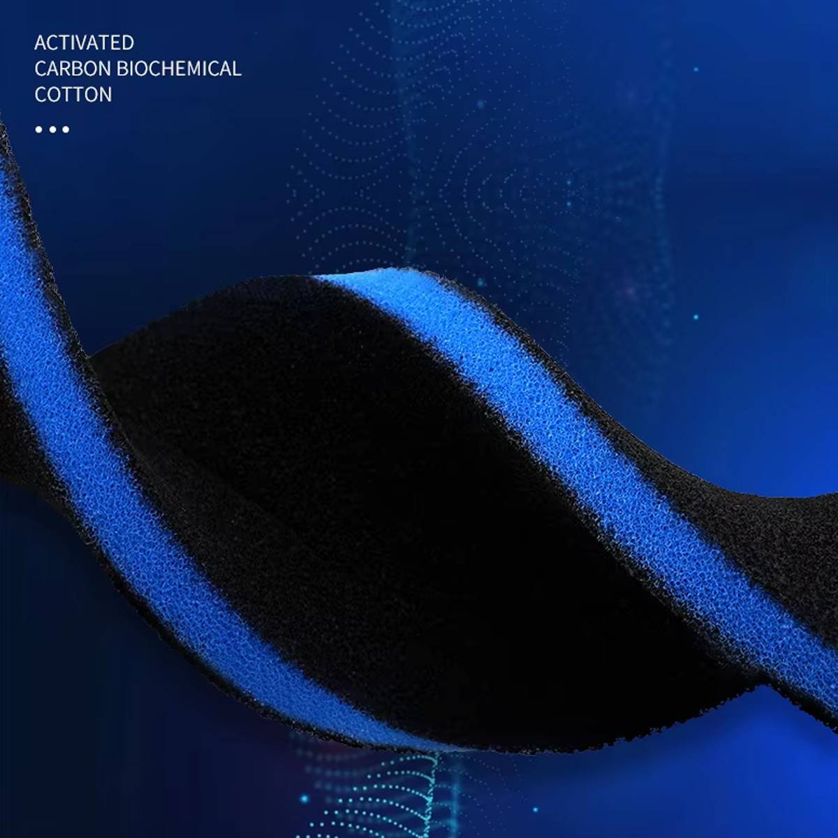 Aquarium Filter Sponge 2PCS - Biochemical Black Cotton Pad