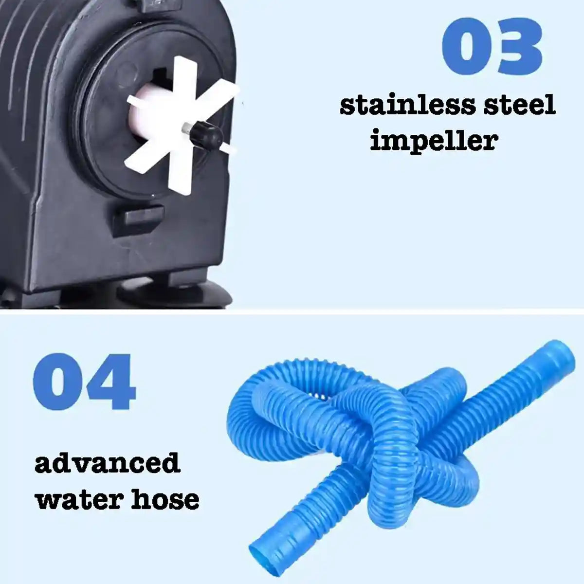 3in1 Efficient Internal Aquarium Filter 3-in-1 Filtration System