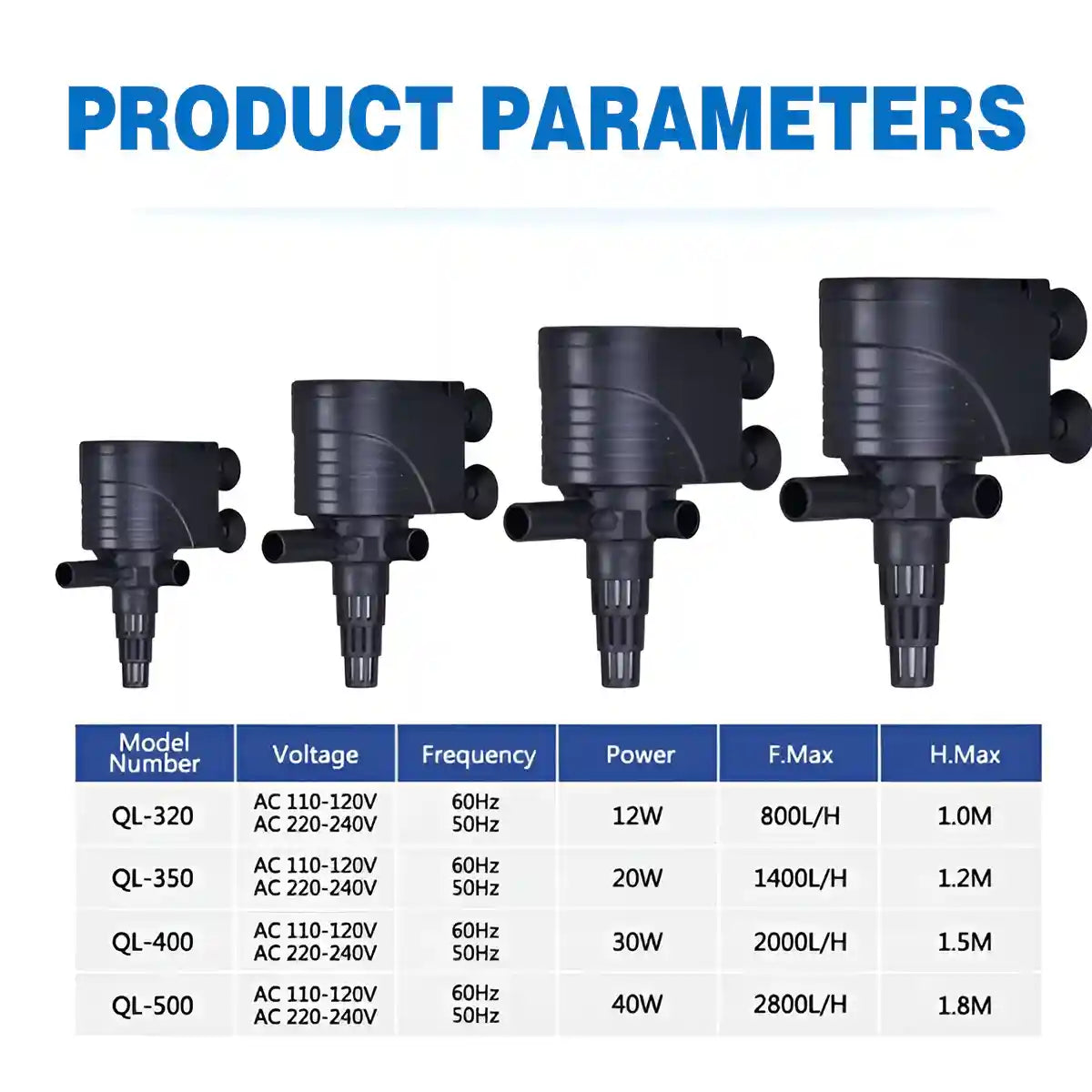 3in1 Efficient Internal Aquarium Filter 3-in-1 Filtration System