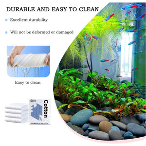 Aquarium Filter Cotton - High Density Fish Tank Filter Media (5M)