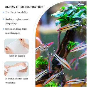 Aquarium Filter Cotton - High Density Fish Tank Filter Media (5M)