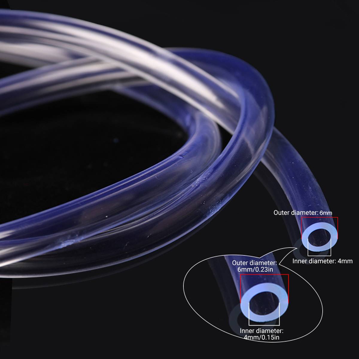 Silicone Aquarium Tubing - 6M Air Pump Water Hose for Fish Tank