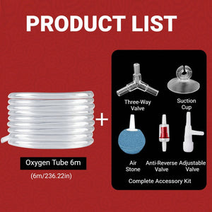 Silicone Aquarium Tubing - 6M Air Pump Water Hose for Fish Tank