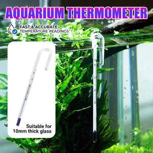 Fish Tank Thermometer - Stick-On LCD Aquarium Temperature Strip