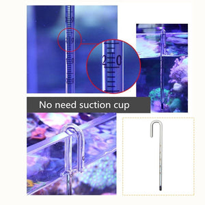 Fish Tank Thermometer - Stick-On LCD Aquarium Temperature Strip
