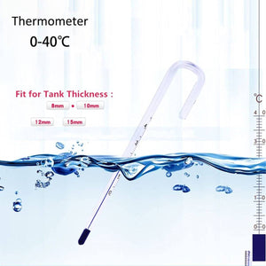 Fish Tank Thermometer - Stick-On LCD Aquarium Temperature Strip