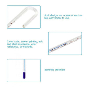 Fish Tank Thermometer - Stick-On LCD Aquarium Temperature Strip