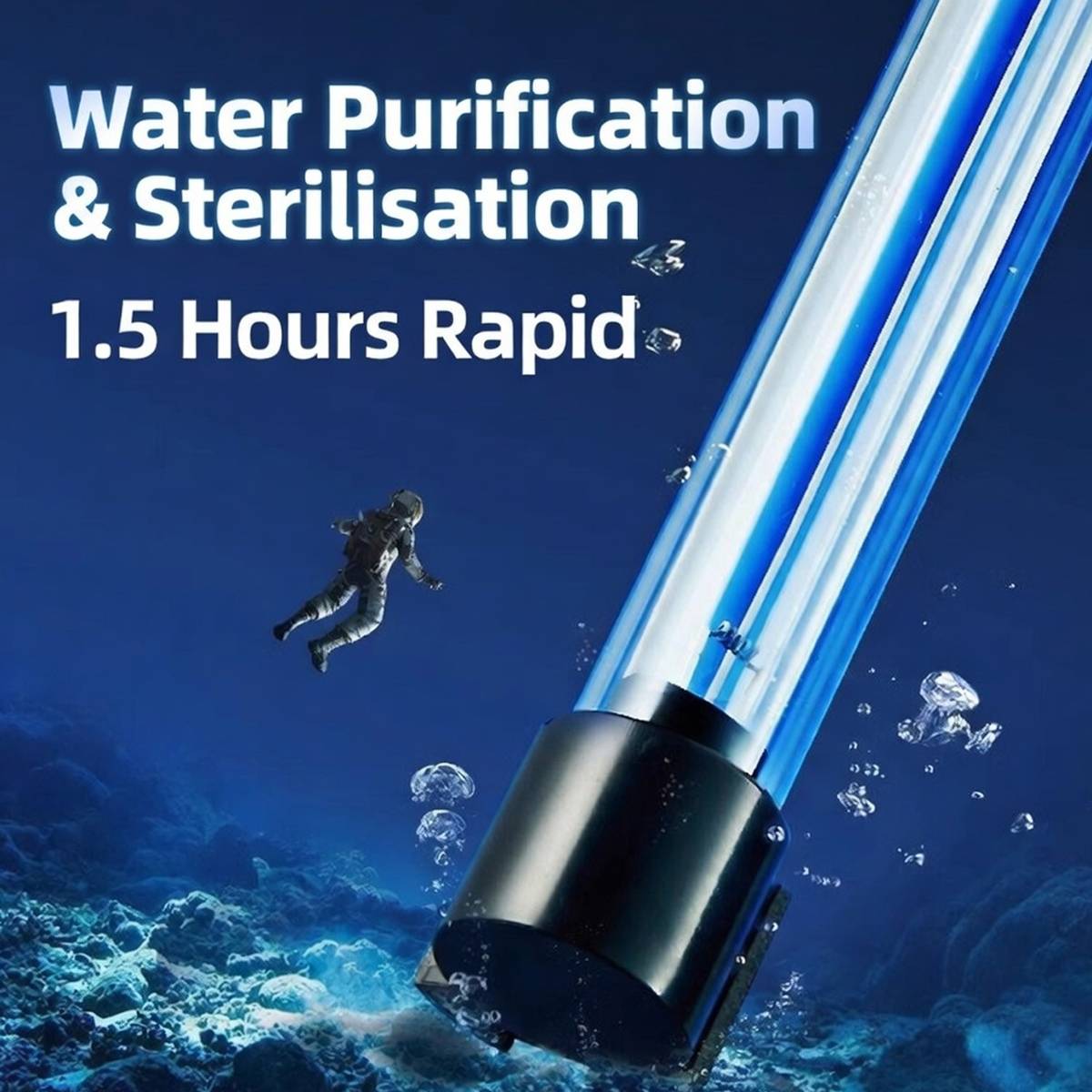 Aquarium UV Sterilizer Lamp - Yee Fish Tank Disinfection (5W/7W/9W)
