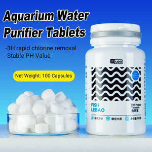 Aquarium Algae Tablets - Yee Purified Water Clarifier for Fish Tanks