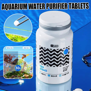 Aquarium Algae Tablets - Yee Purified Water Clarifier for Fish Tanks