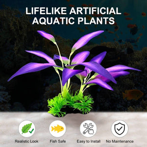 Artificial Aquatic Plants for Fish Tank | Realistic Aquarium Decoration