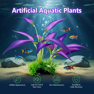 Artificial Aquatic Plants for Fish Tank | Realistic Aquarium Decoration