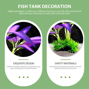 Artificial Aquatic Plants for Fish Tank | Realistic Aquarium Decoration