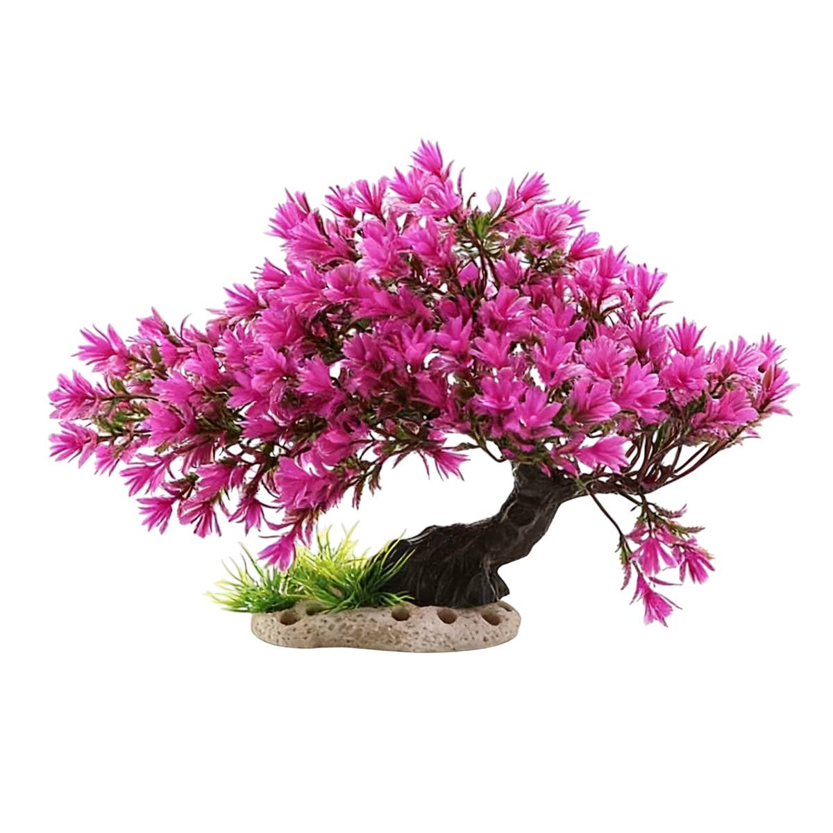 Artificial Azalea Tree Aquarium Decoration