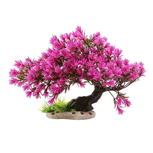 Artificial Azalea Tree Aquarium Decoration