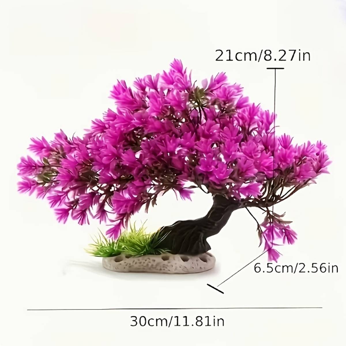 Artificial Azalea Tree Aquarium Decoration