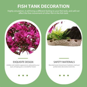 Artificial Azalea Tree Aquarium Decoration